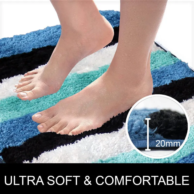 Jericho Luxe Bath Mat - Blue media 4