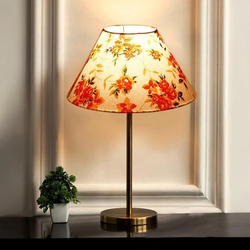Garden Lights Cotton & Metal Table Lamp (Empire) - Multicolor media 1