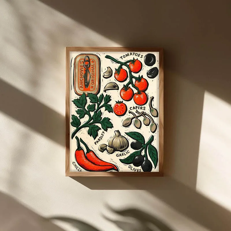Flavour & Story Archival Canvas Wall Art - Brown media 3