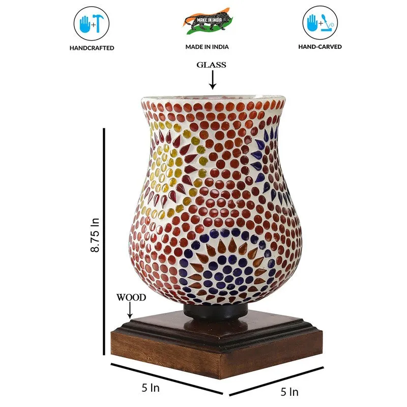 Stellara Mosaic Glass Table Lamp - Multicolor media 9