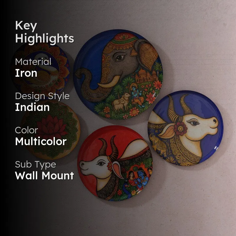Lotus Serenity Wall Plates - Set of Five media 2