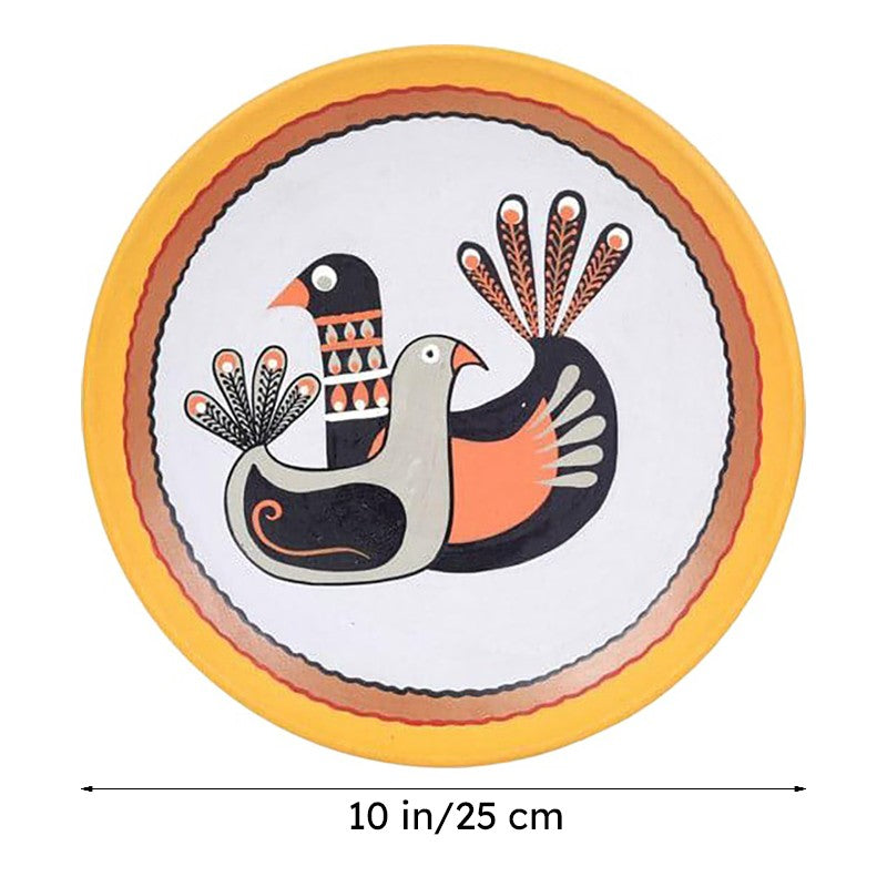 Chidiya Terracotta Wall Plate media 7