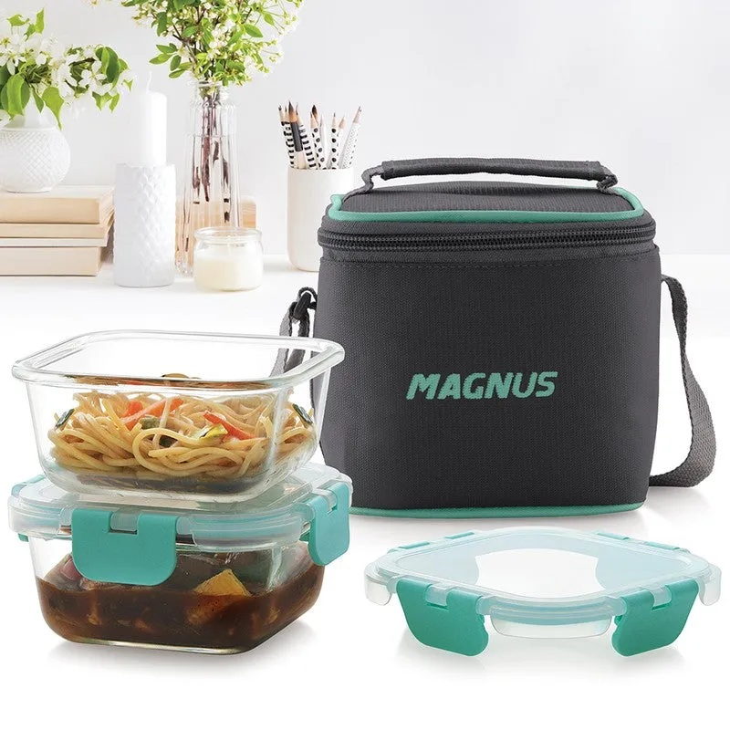 Nomaro Simple Lunch Box with Lunch Bag - Four Piece Set media 4