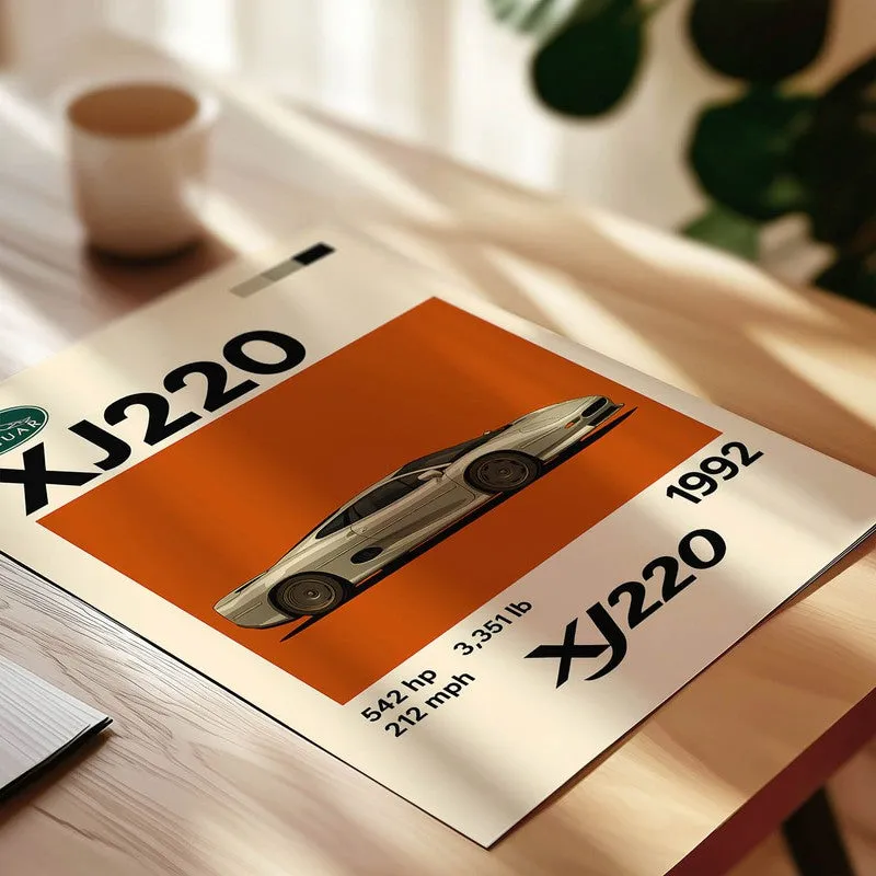 XJ220 Heritage Wall Poster media 4