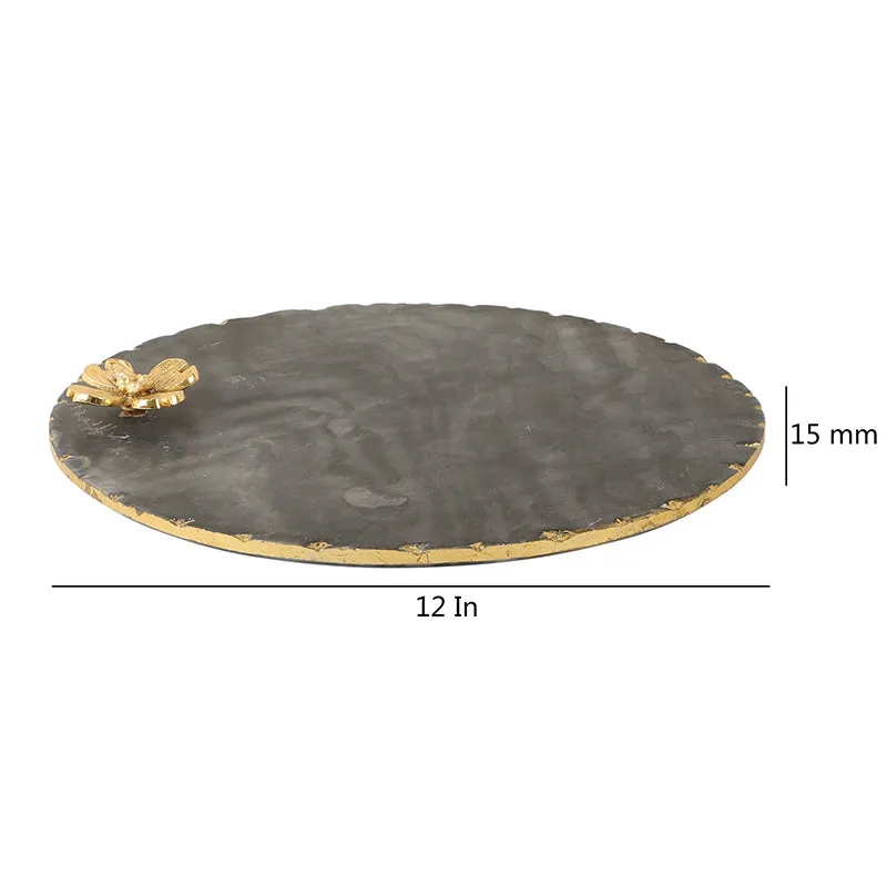 Scotia Flora Marble Platter - Black media 6