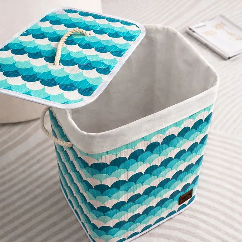 Wave Bamboo Laundry Basket media 4