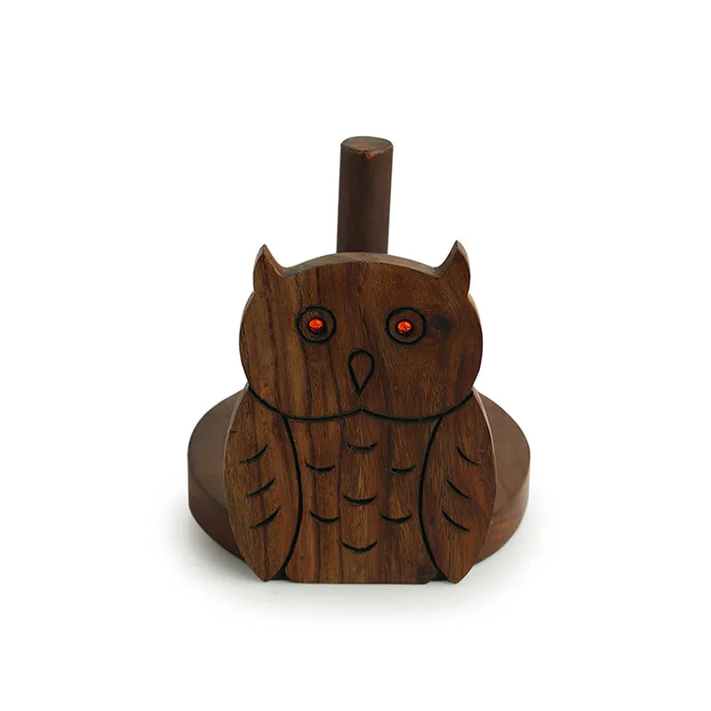 Krittika Sheesham Wood Tissue Holder media 4
