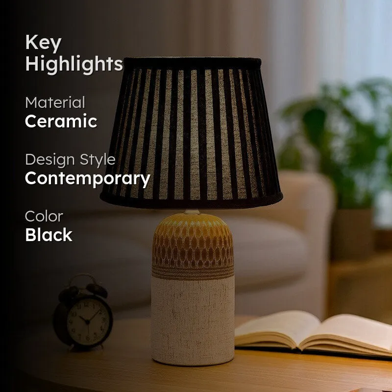 GlowMorph Ceramic Table Lamp - Black media 2