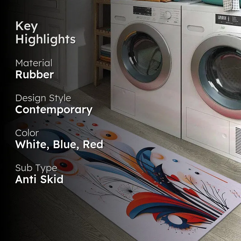 Flowelle Anti Skid Rubber Runner Rug media 2