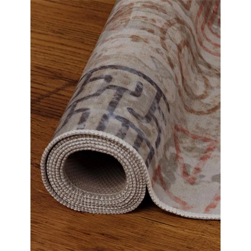 Yanika Boho Carpet - Blue & Orange media 4