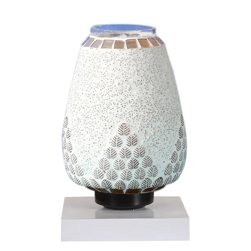 Glowflame Glass Table Lamp With Wooden Base - Multicolor media 5