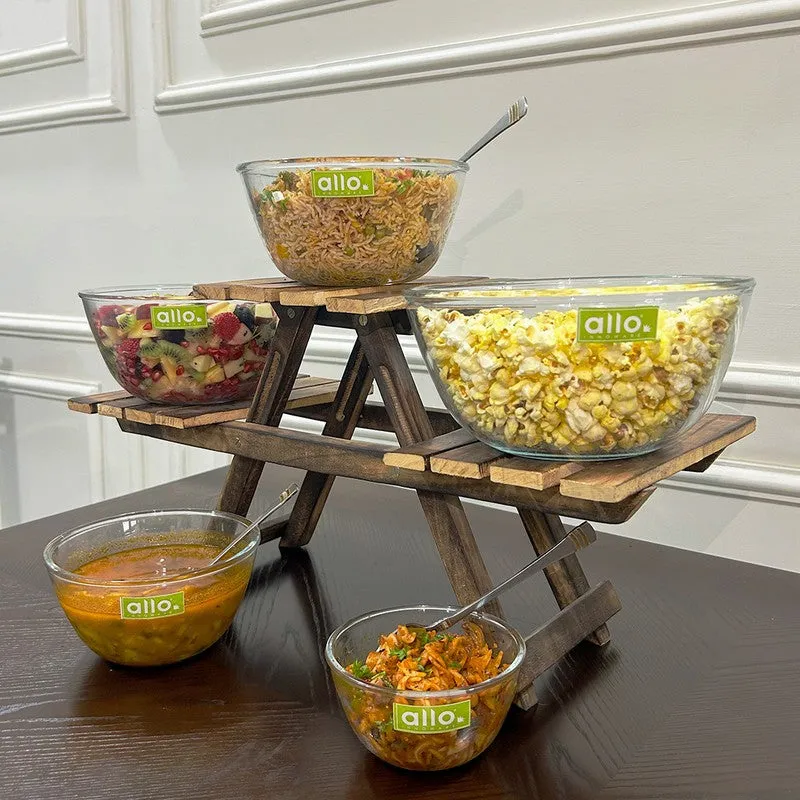 Swivra Glass Mixing Bowl (500 mL/1000 mL/1600 mL) - Set of Three - 9