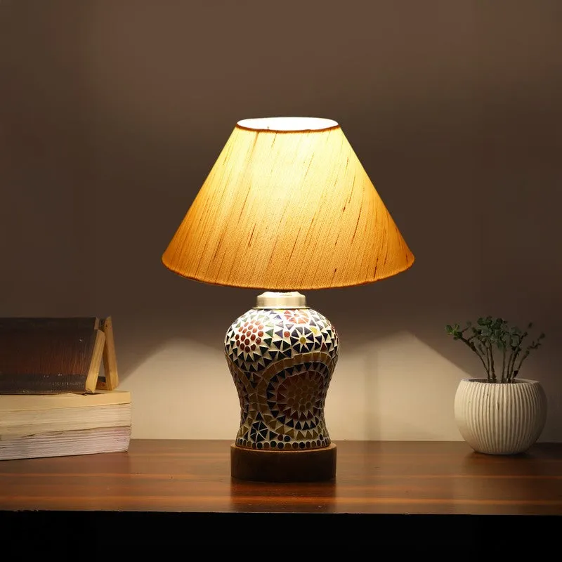 Wavon Wooden Table Lamp - Multicolor media 1
