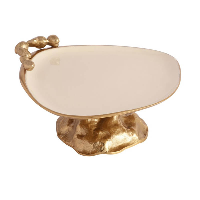 Gush Cake Stand - Gold & White media 4