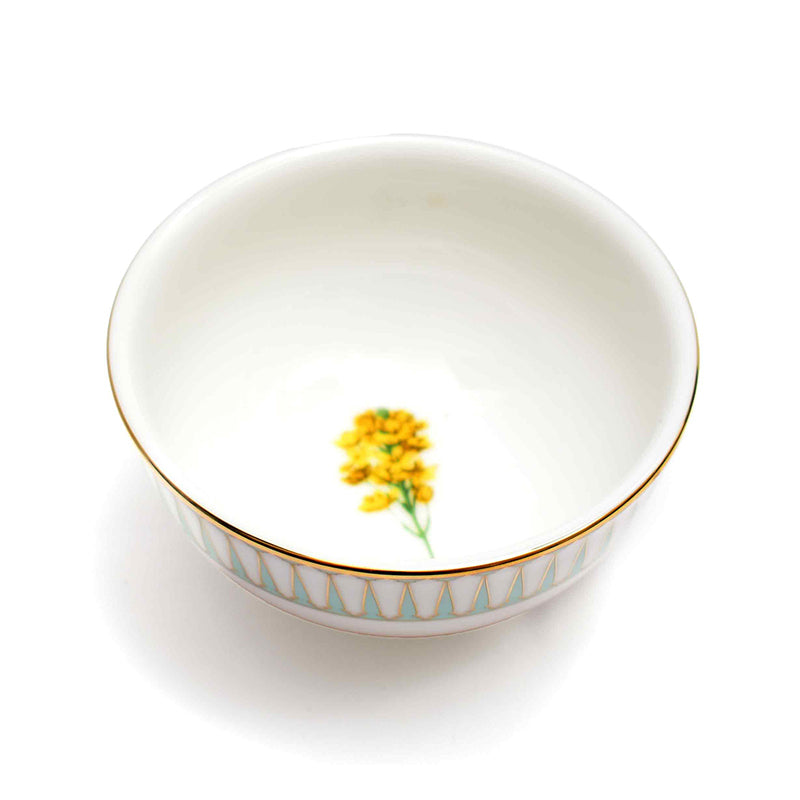 Basant 24k Gold Brushed Porcelain Dinner Set - 21 Piece Set media 9