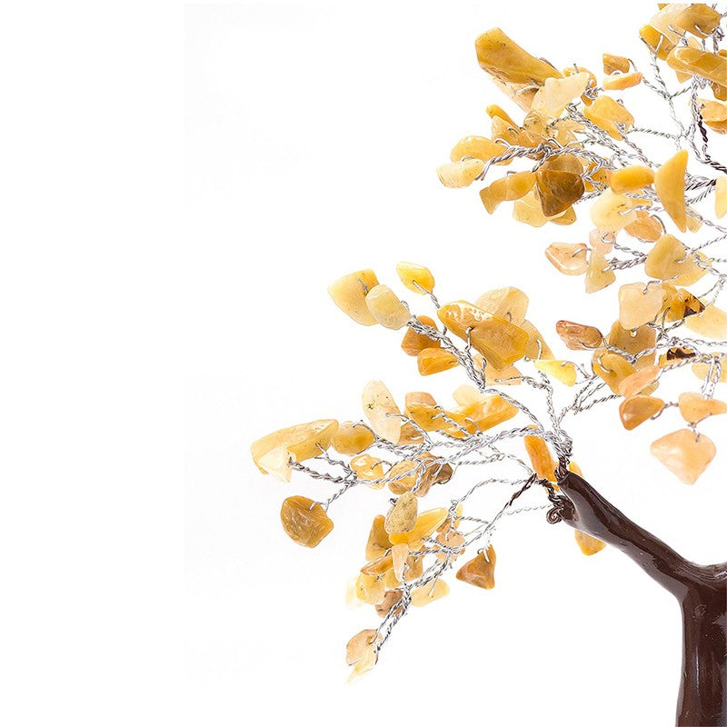 Elina Crystal Stone Wish Tree Showpiece - Yellow media 5