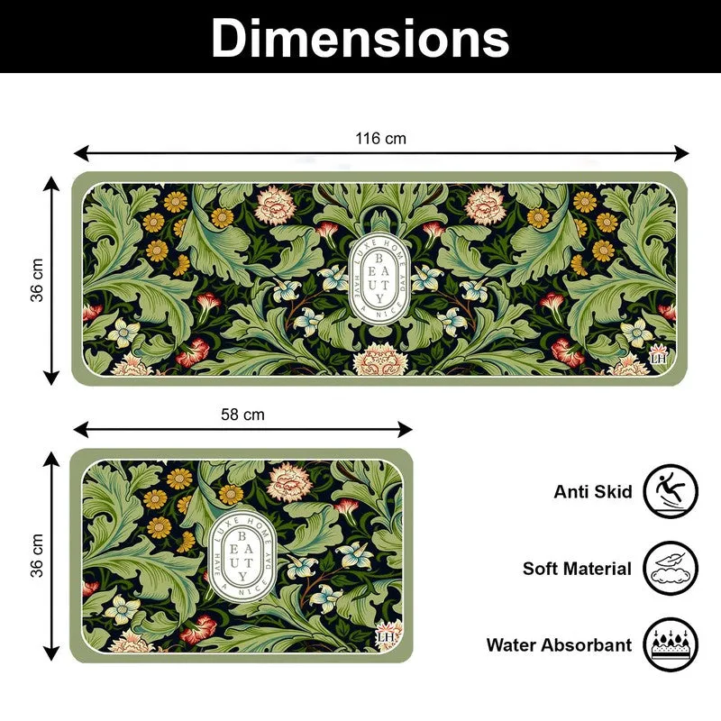 BloomStep Rubber Kitchen Floor Mats - Set of Two media 8