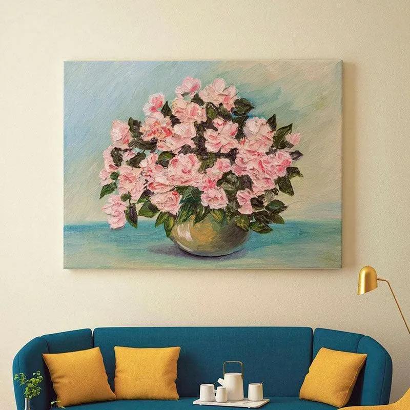 Still Life Floral Canvas Painting - Gallery Wrap media 1