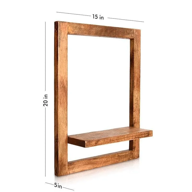 Minimalist Rectangle Wooden Shelf - 5