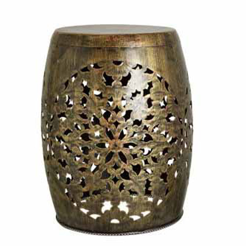 Carved Antiqua Iron Stool media 6