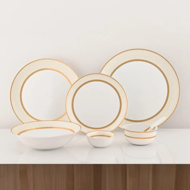 Golden Sand Dinner Set - 33 Piece Set media 1