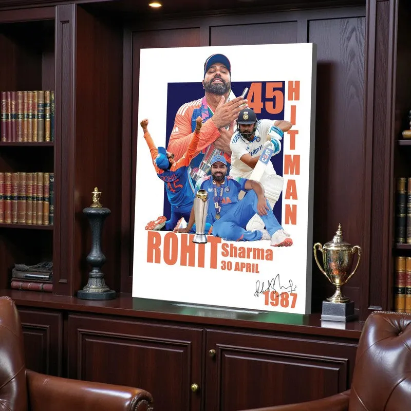 Rohit Sharma Canvas Wall Art media 6