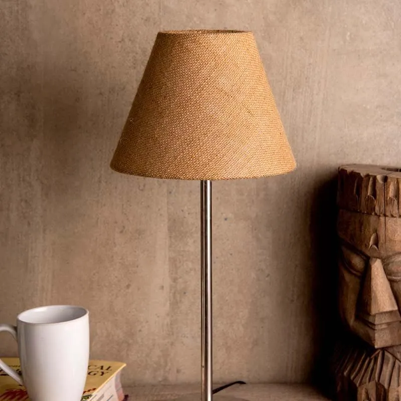 Classy Fabric Table Lamp - Beige media 4