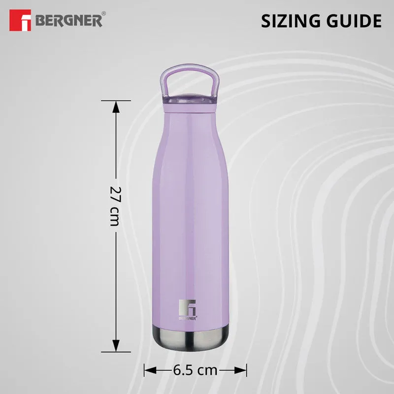 Bergner Walking Belle Blossom Thermosteel Hot And Cold Flask (Purple) - 720 mL media 5
