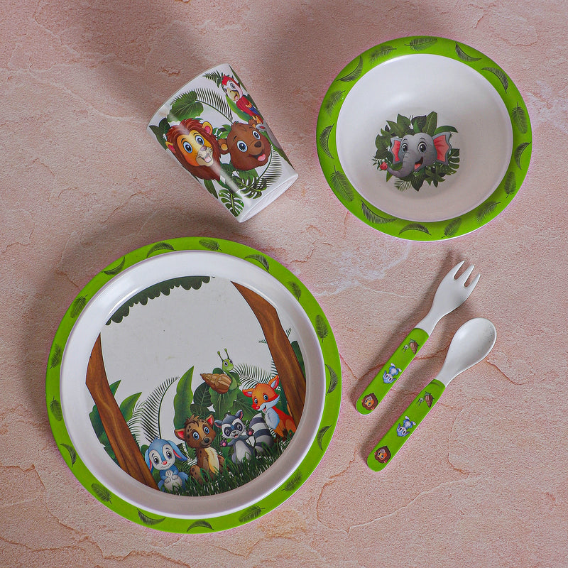 Jungle Mania Kids Dinner Set - Five Piece Set media 5