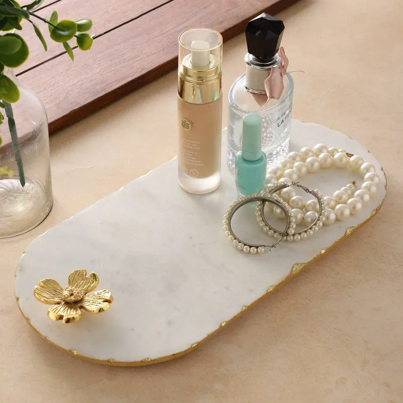 Azure Aura Marble Platter media 1