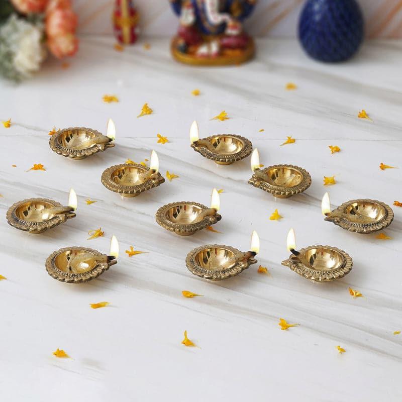 Dyota Decorative Diya - Set Of Ten