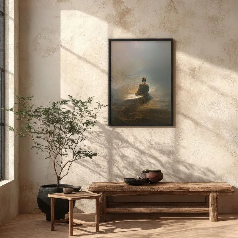 Buddha In Tranquil Harmony I Archival Paper Wall Painting With Black Frame media 5