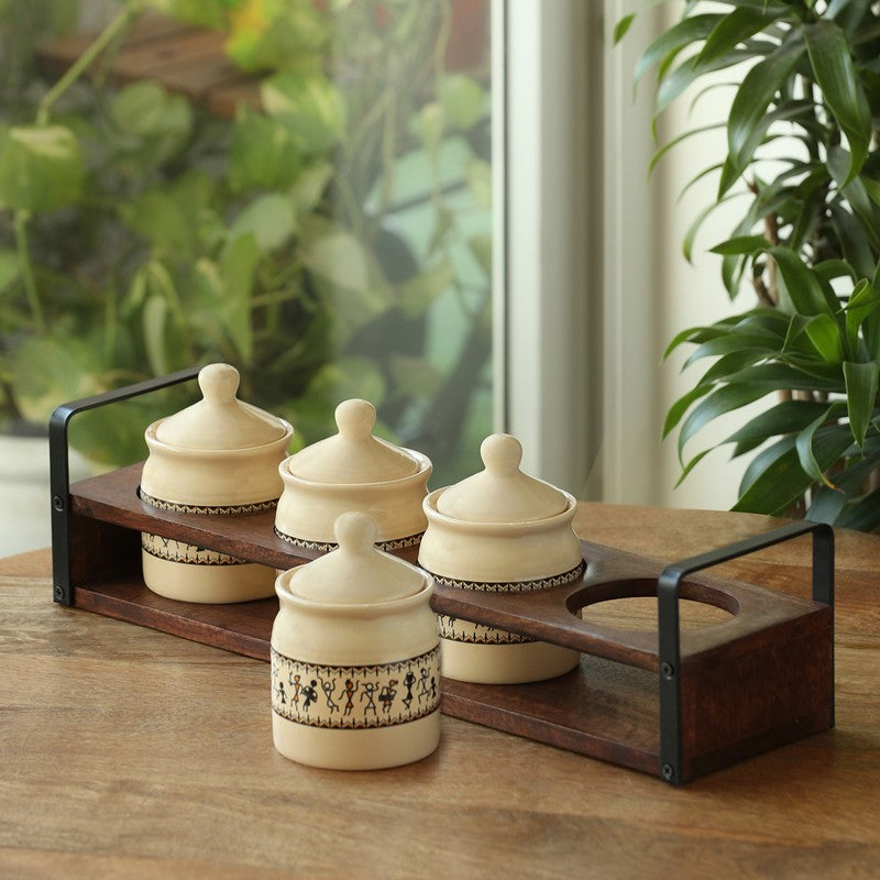Mango Wood · Ceramic · Iron