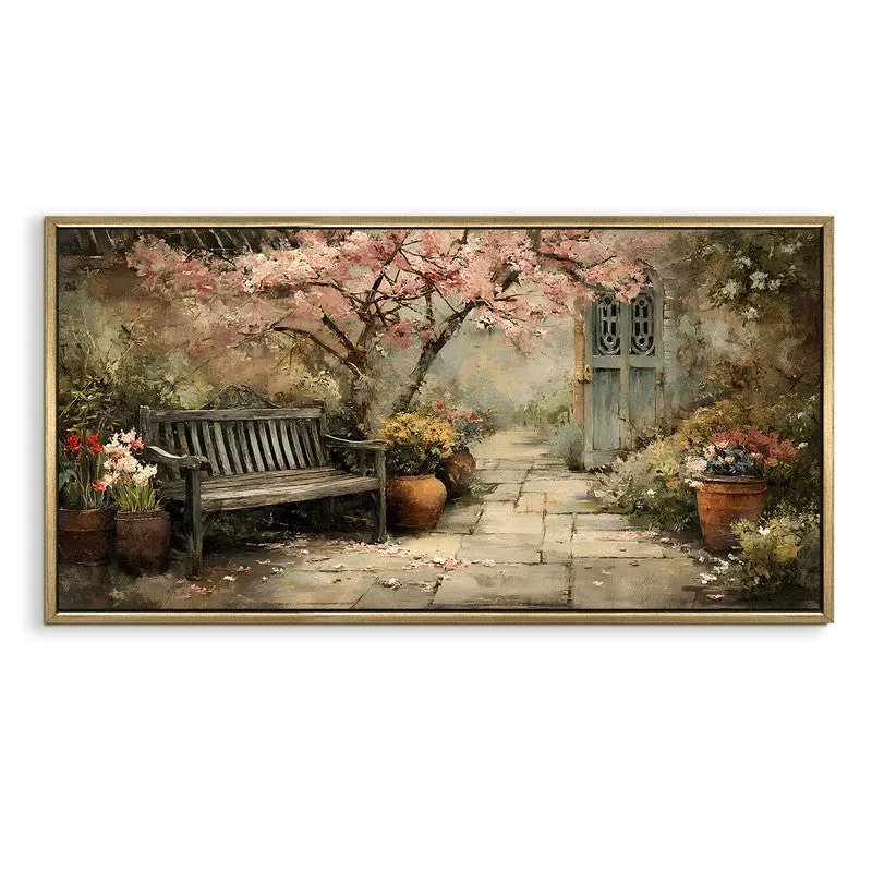 Vintage Europe Bloom Tree Loveseat Wall Art media 4