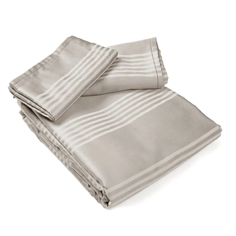 Saral Home Dhari Cotton Bedsheet (Beige) - 300 TC media 5