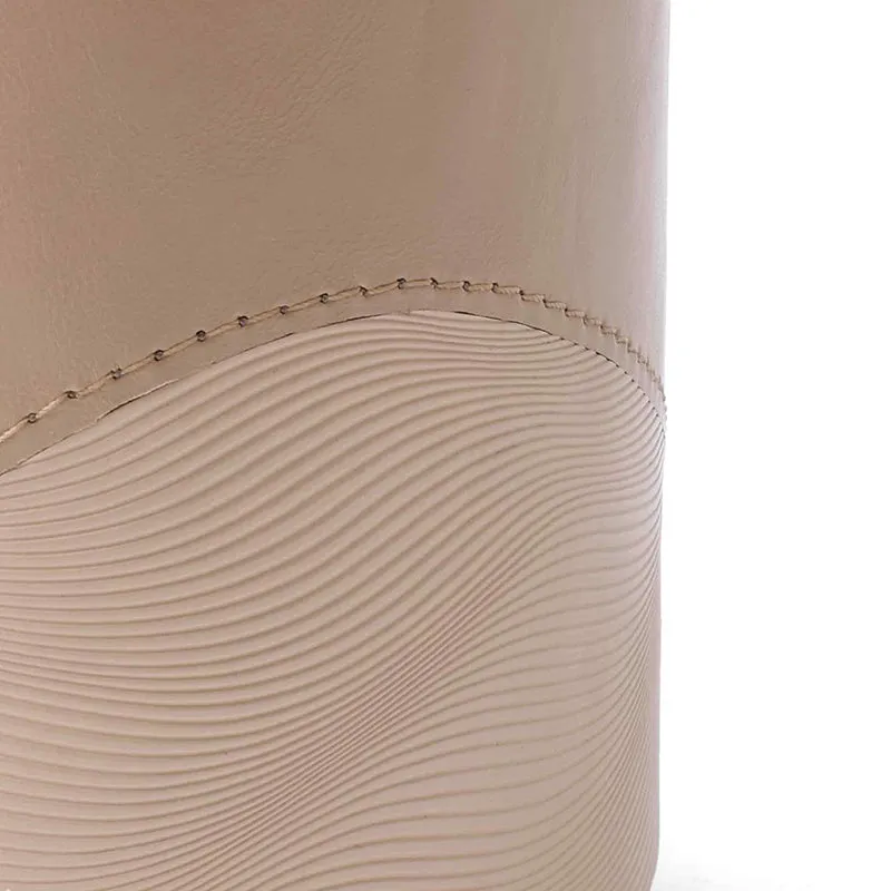 Veltrix Faux Leather Pen Stand - Beige media 5