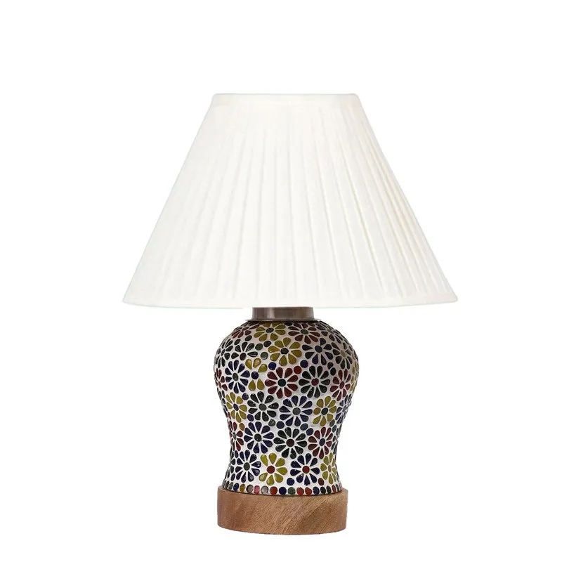 Aurelia Pleatra Wooden Table Lamp - Multicolor media 5
