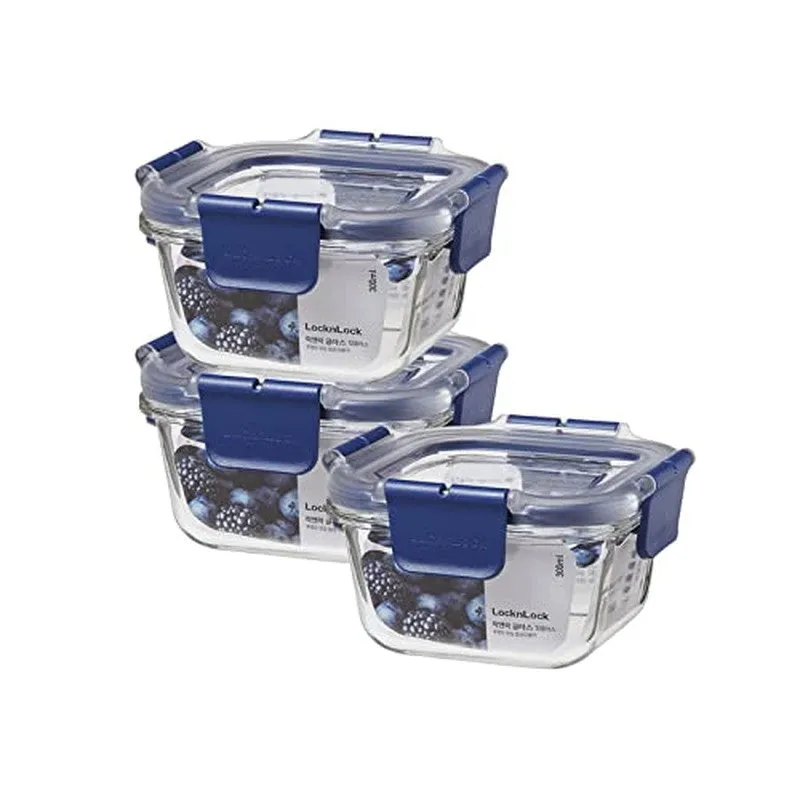 Fresh Munch Square Lunch Box (300 ML) - Set of Three media 6
