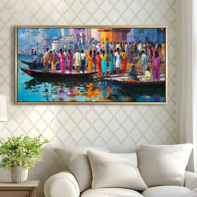 Floating Stories of Banaras Wall Art media 1