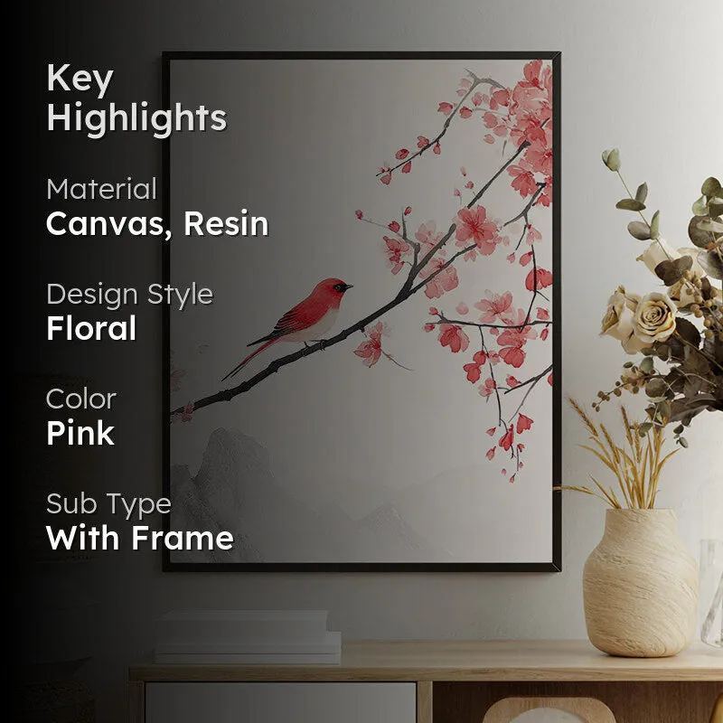 Scarlet Perch Wall Art With Resin Frame media 2