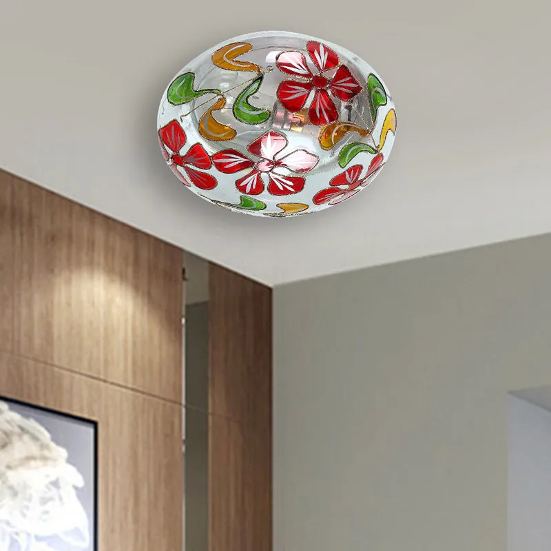 Bloomlit Flush Glass Ceiling Lamp - Multicolor media 3