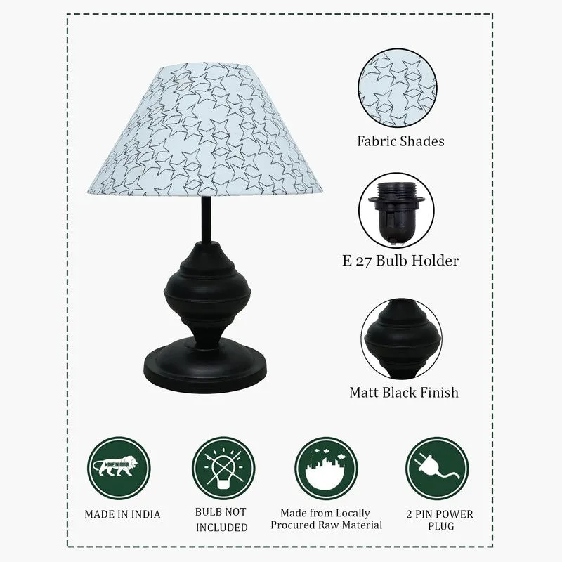 Danica Oh Fabric Table Lamp - White,Black media 5