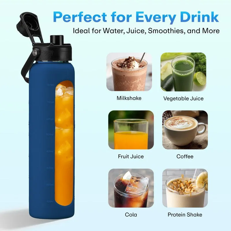 Rioware Aqualoom Water Bottle (Blue & Black) - 1000 mL media 8