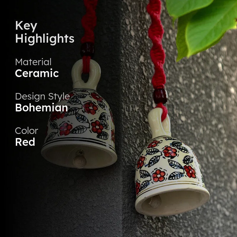 Chanda Ceramic Festive Bell - Set Of Two media 2