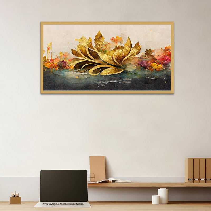 Atalia Floral Wall Painting With Frame
