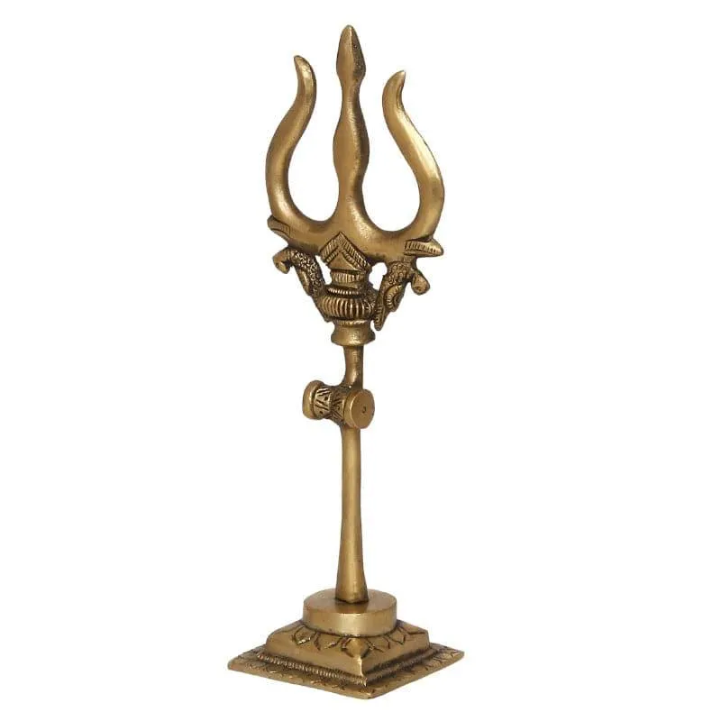 Brass Decorative Trishul Showpiece media 4