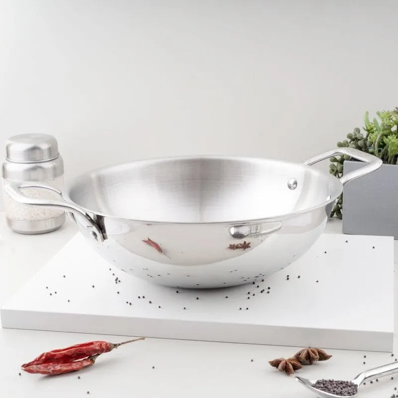 Mizutaki Induction Safe Kadhai - 1800 mL / 9 Inches media 1