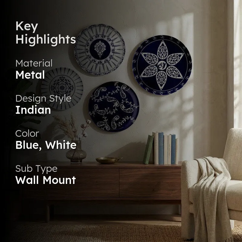 Sapphire Royal Metal Wall Plates - Set of Four media 2