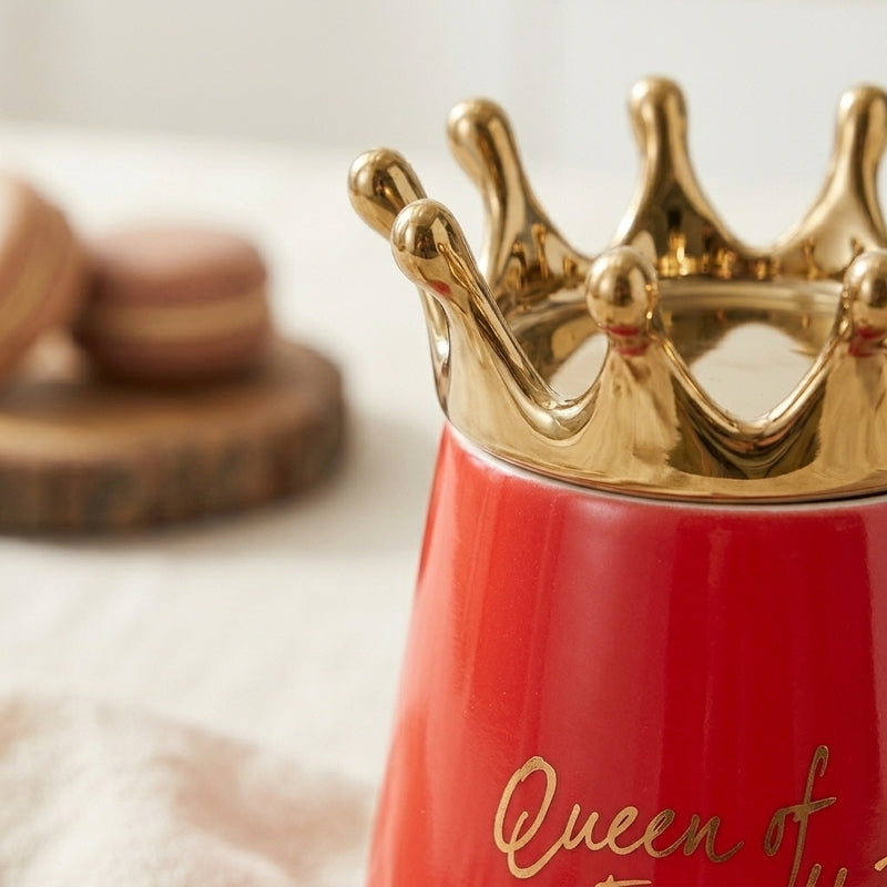 Queen Ceramic Coffee Mug (400 mL) - Red media 3