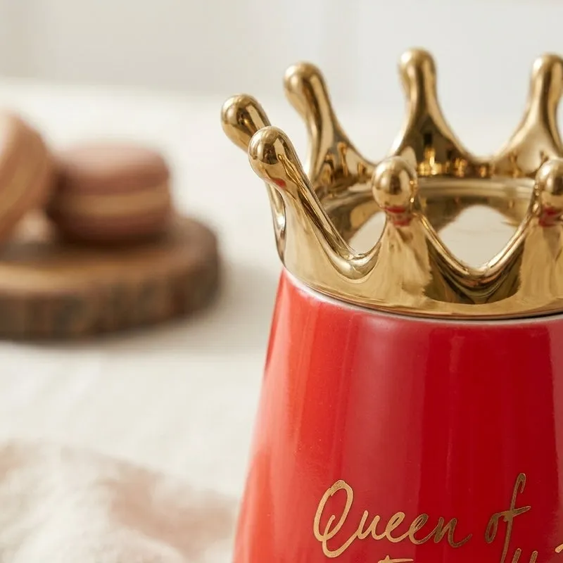 Queen Ceramic Coffee Mug (400 mL) - Red media 3